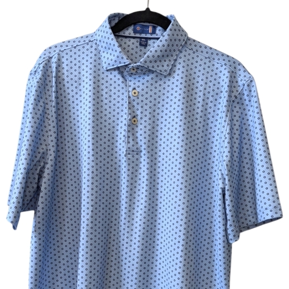 Stitch Golf Men’s Polo Double Dot Sz M/L - Picture 7 of 15